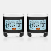British Columbia Sasquatch License Bord Whisky Glas (Voorkant)