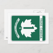 British Columbia, Trans-Canada Highway Sign Briefkaart (Voorkant / Achterkant)