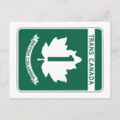 British Columbia, Trans-Canada Highway Sign Briefkaart (Voorkant)