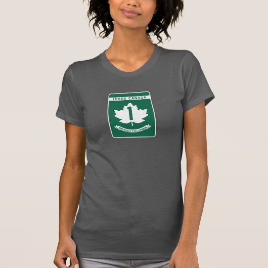 British Columbia, Trans-Canada Highway Sign T-shirt (Voorkant)