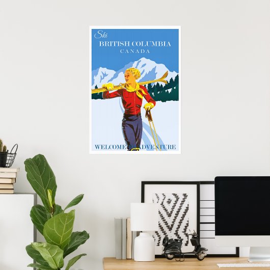 British Columbia Travel Poster (Thuiskantoor)