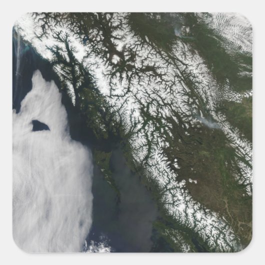 British Columbia Vierkante Sticker (Voorkant)