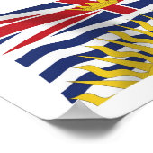 British Columbia Vlag Poster Print (Hoek)