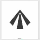 British Convict Arrow British Army MOD Crows Foot Sticker (Vel)