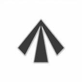 British Convict Arrow British Army MOD Crows Foot Sticker (Voorkant)