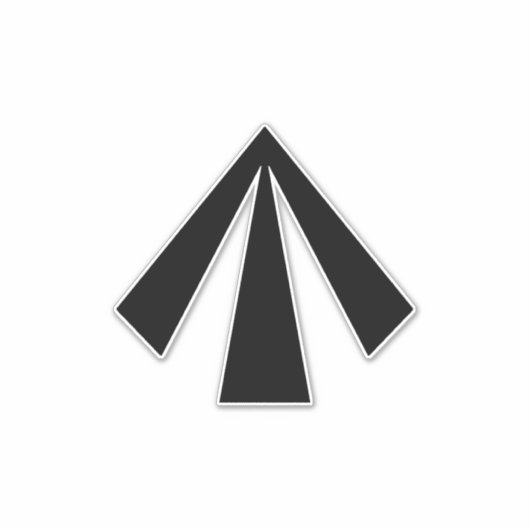 British Convict Arrow British Army MOD Crows Foot Sticker (Voorkant)