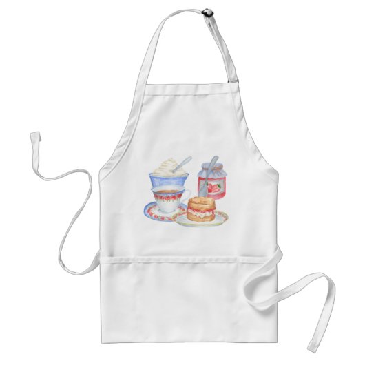 British Cream Tea Apron Standaard Schort (Voorkant)