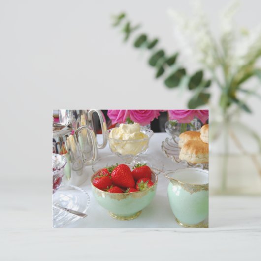 British Cream Tea Briefkaart (Staand voorkant)