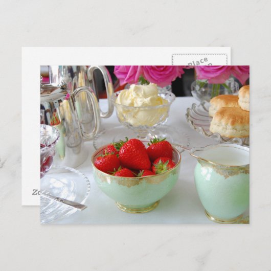 British Cream Tea Briefkaart (Voorkant / Achterkant)