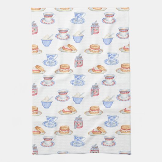 British Cream Tea Teatowel Theedoek (Verticaal)