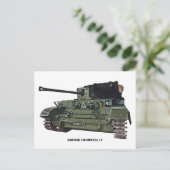 British Cromwell IV Tank Briefkaart (Staand voorkant)