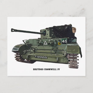 British Cromwell IV Tank Briefkaart