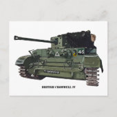 British Cromwell IV Tank Briefkaart (Voorkant)