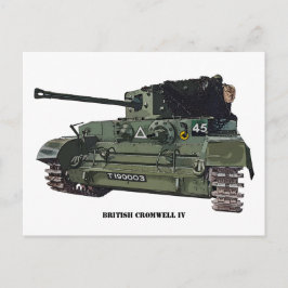 British Cromwell IV Tank Briefkaart