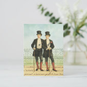 British Dandy Boys in Topjes en zeilen Briefkaart (Staand voorkant)