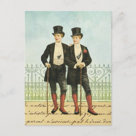 British Dandy Boys in Topjes en zeilen Briefkaart (Voorkant)