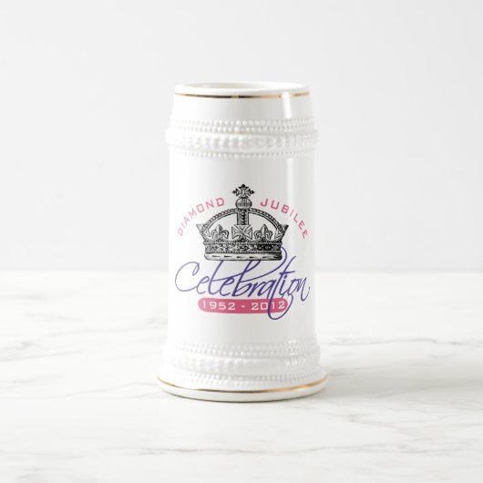 British Diamond Jubilee - Royal Souvenir Bierpul (Center)