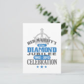 British Diamond Jubilee - Royal Souvenir Briefkaart (Staand voorkant)