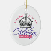 British Diamond Jubilee - Royal Souvenir Keramisch Ornament (Rechts)