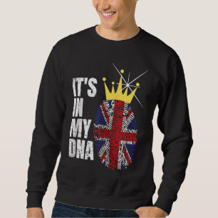 British DNA Great Britain Flag Royal Coronation UK Trui