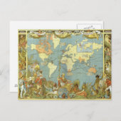 British Empire Map Briefkaart (Voorkant / Achterkant)