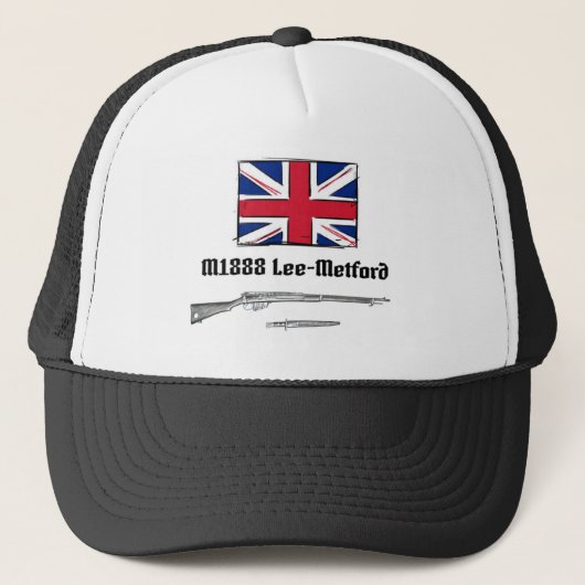 British Empire P1888 Lee Metford Rifle Trucker Pet (Voorkant)
