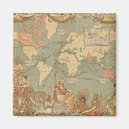 British Empire  Victoriaans Map Magneet