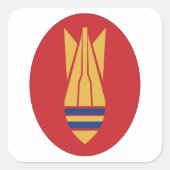 British EOD Vierkante Sticker (Voorkant)