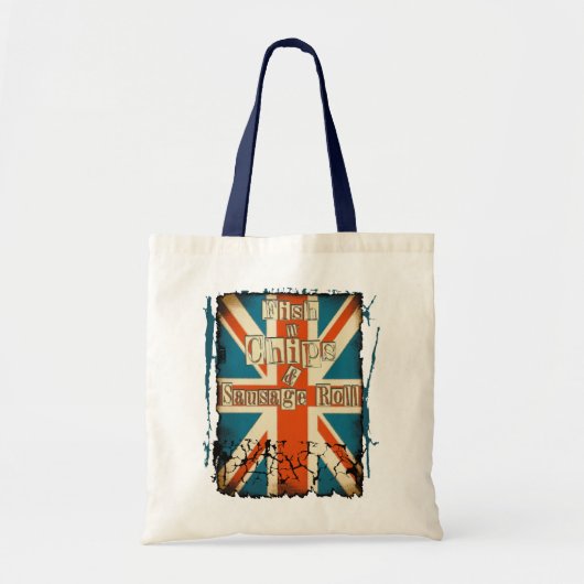 British Fish n Chips Tote Bag (Voorkant)