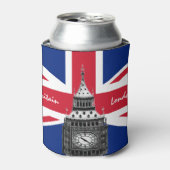 British Flag & Big Ben - Londen, VK/sportfans Blikjeskoeler (Blikje Voorkant)