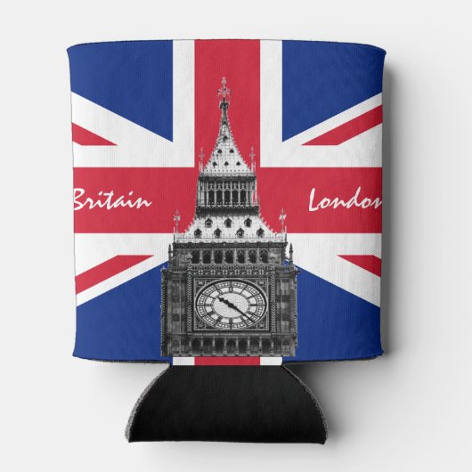 British Flag & Big Ben - Londen, VK/sportfans Blikjeskoeler (Achterkant)