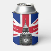 British Flag & Big Ben - Londen, VK/sportfans Blikjeskoeler (Blikje Achterkant)
