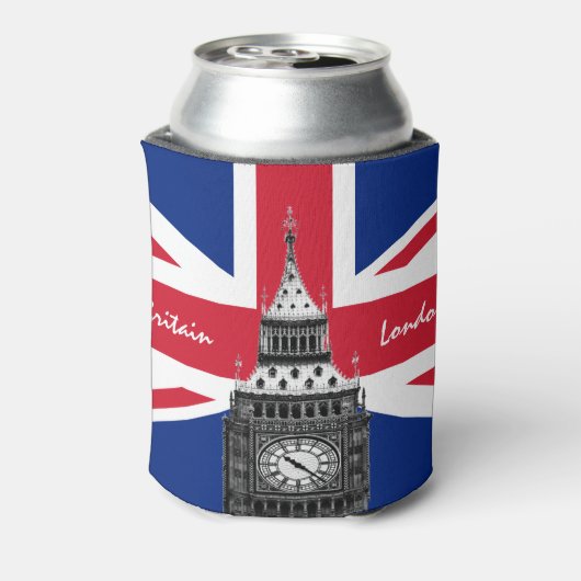 British Flag & Big Ben - Londen, VK/sportfans Blikjeskoeler (Blikje Achterkant)