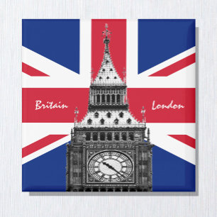 British Flag & Big Ben - Londen, VK/sportfans Magneet