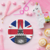 British Flag & Big Ben - Londen, VK/sportfans Papieren Bordje (Feest)