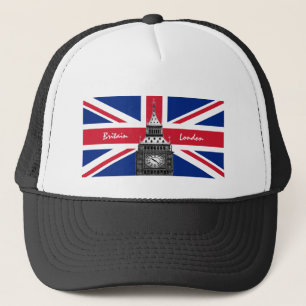 British Flag & Big Ben - Londen, VK/sportfans Trucker Pet