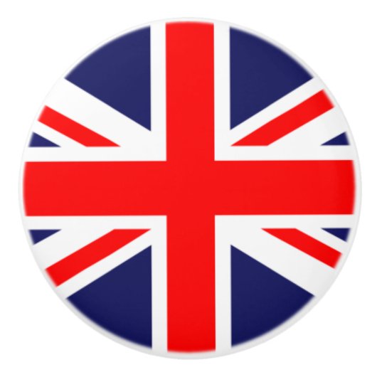 British Flag Ceramic Cabinet Knob Keramische Knop (Voorkant)