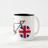 British Flag Cycling Tweekleurige Koffiemok (Voorkant rechts)