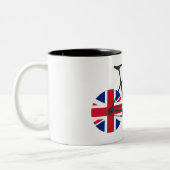 British Flag Cycling Tweekleurige Koffiemok (Links)