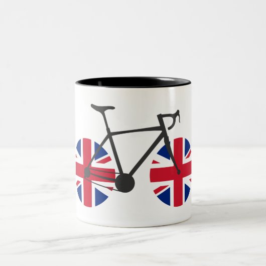 British Flag Cycling Tweekleurige Koffiemok (Center)