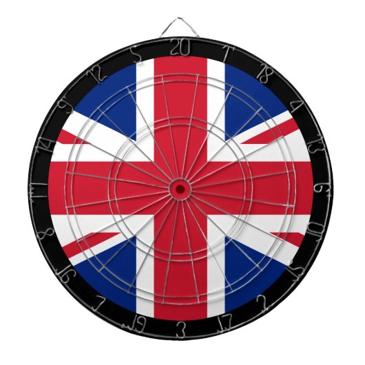 British Flag Dartboard & United Kingdom / game Dartbord (Voorkant)