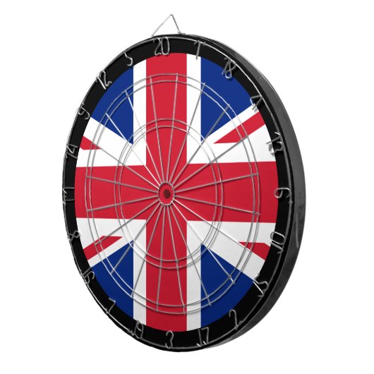 British Flag Dartboard & United Kingdom / game Dartbord (Voorkant Rechts)