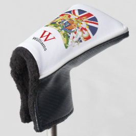 BRITISH Flag en Crest Golf Head Hoesje Golfheadcover