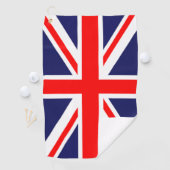 British Flag Golf Towel Golfhanddoek (Insitu)