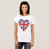 British Flag Heart T-shirt (Voorkant volledig)