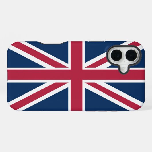 British flag iPhone hoesje (Achterkant horizontaal)