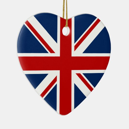 British Flag Kerstversier Keramisch Ornament (Rechts)