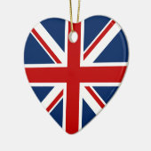 British Flag Kerstversier Keramisch Ornament (Links)