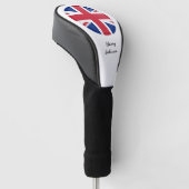 British Flag & Monogrammed Golf Clubs Hoesjes Vere Golfheadcover (Schuin)