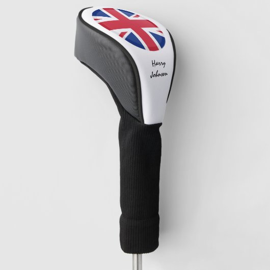 British Flag & Monogrammed Golf Clubs Hoesjes Vere Golfheadcover (Schuin)